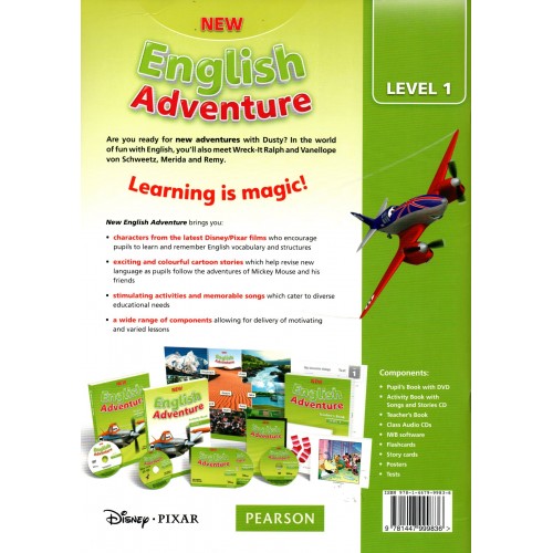 New English Adventure 1 Karty Pracy New English Adventure 1 Activity Book - (Pearson) with Song CD